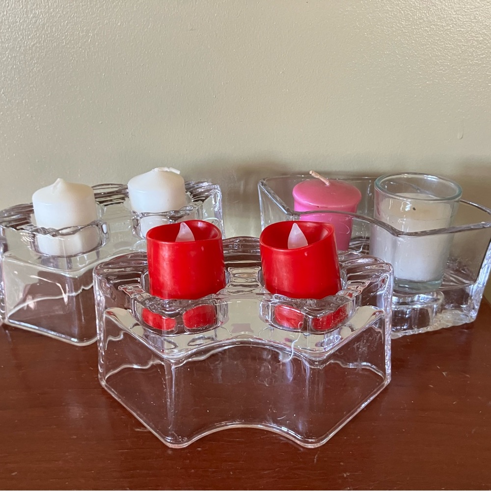 PartyLite Oceanscape Modular Glass Candle Holders